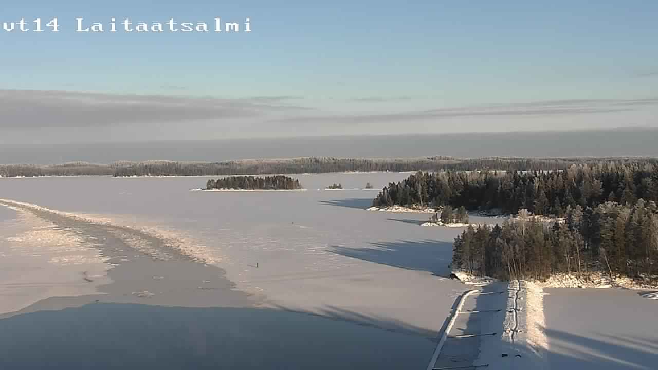 Weather Camera Image Road 14 Savonlinna, Laitaatsalmi, Savonlinna, Etelä-Savo
