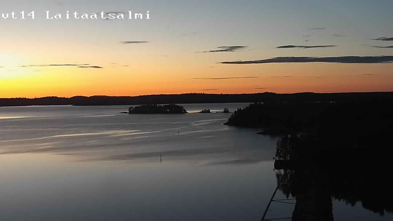 Weather Camera Image Road 14 Savonlinna, Laitaatsalmi, Savonlinna, Etelä-Savo