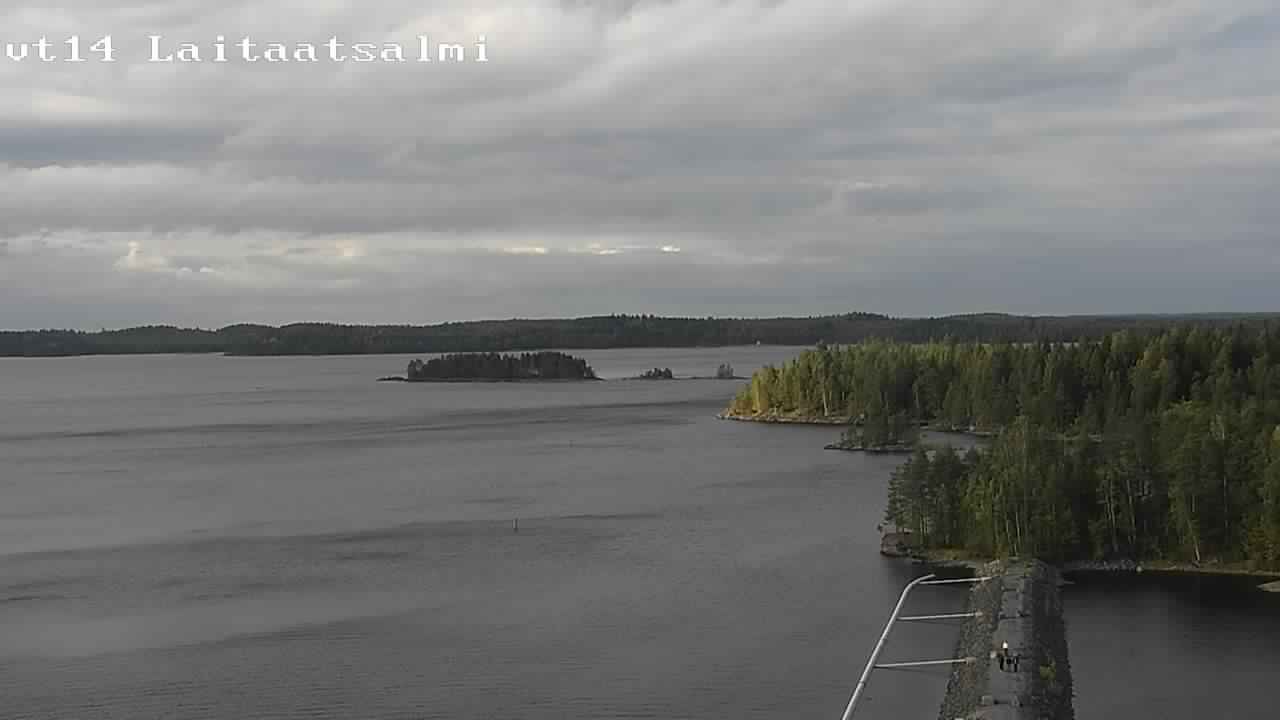 Weather Camera Image Road 14 Savonlinna, Laitaatsalmi, Savonlinna, Etelä-Savo