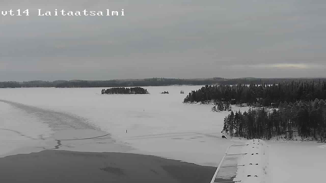 Weather Camera Image Väg 14 Nyslott, Laitaatsalmi, Savonlinna, Etelä-Savo