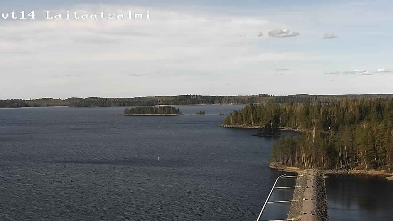 Weather Camera Image Väg 14 Nyslott, Laitaatsalmi, Savonlinna, Etelä-Savo