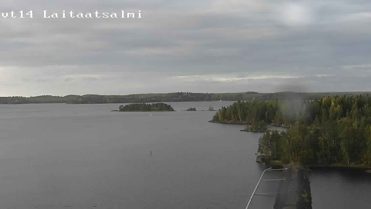 Weather Camera Image Road 14 Savonlinna, Laitaatsalmi, Savonlinna, Etelä-Savo