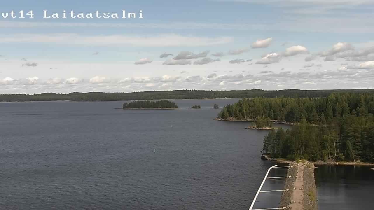 Weather Camera Image Road 14 Savonlinna, Laitaatsalmi, Savonlinna, Etelä-Savo