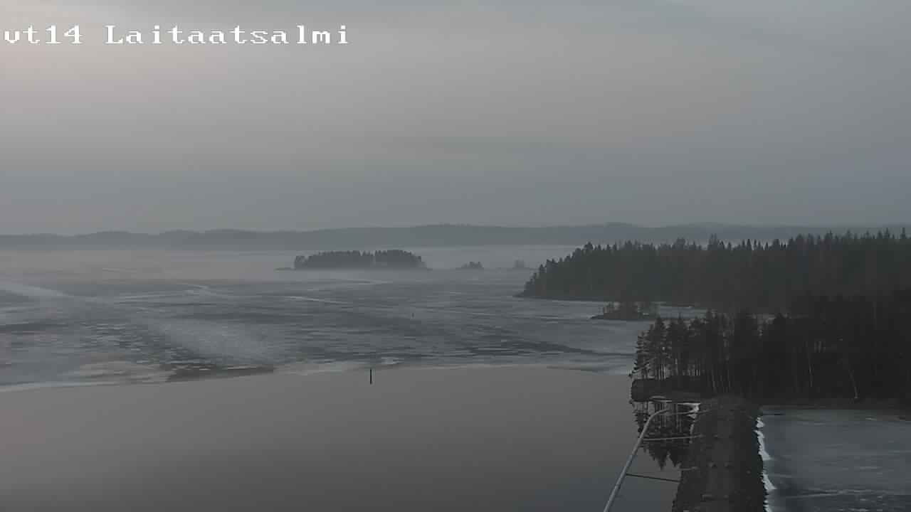 Weather Camera Image Road 14 Savonlinna, Laitaatsalmi, Savonlinna, Etelä-Savo