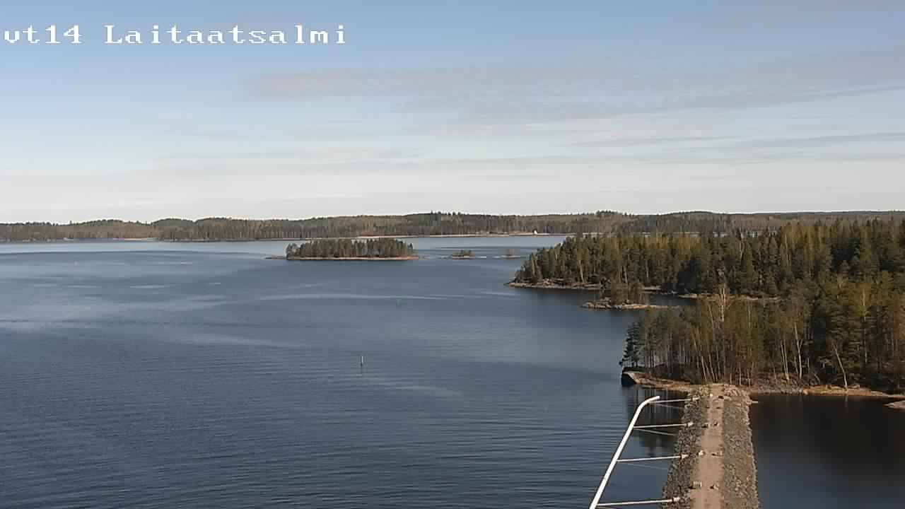 Weather Camera Image Road 14 Savonlinna, Laitaatsalmi, Savonlinna, Etelä-Savo