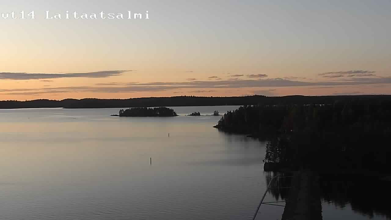 Weather Camera Image Road 14 Savonlinna, Laitaatsalmi, Savonlinna, Etelä-Savo