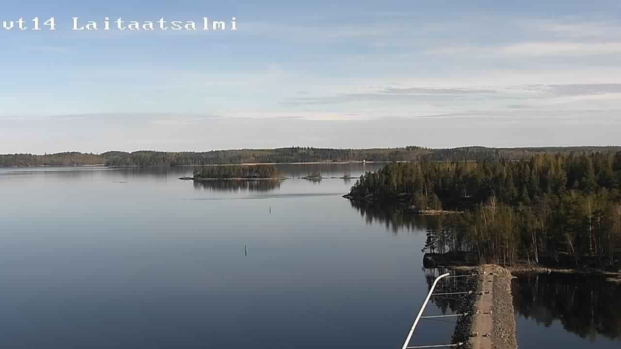 Weather Camera Image Road 14 Savonlinna, Laitaatsalmi, Savonlinna, Etelä-Savo