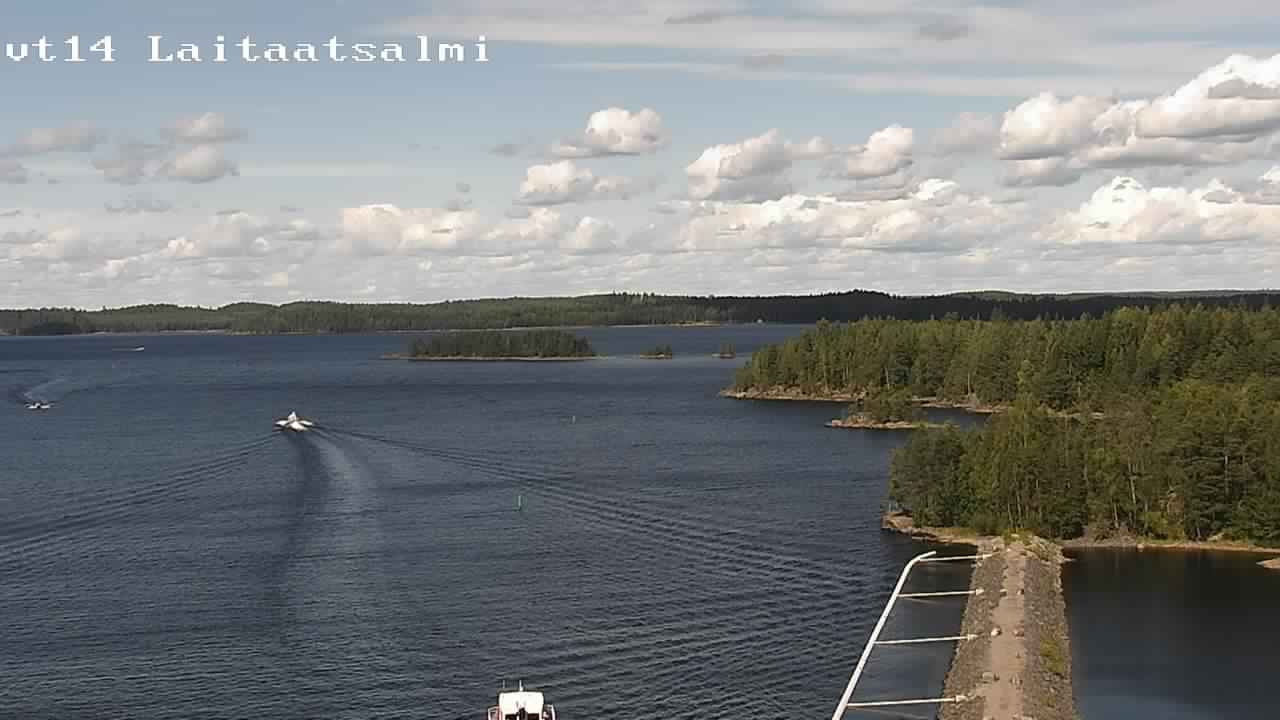 Weather Camera Image Road 14 Savonlinna, Laitaatsalmi, Savonlinna, Etelä-Savo
