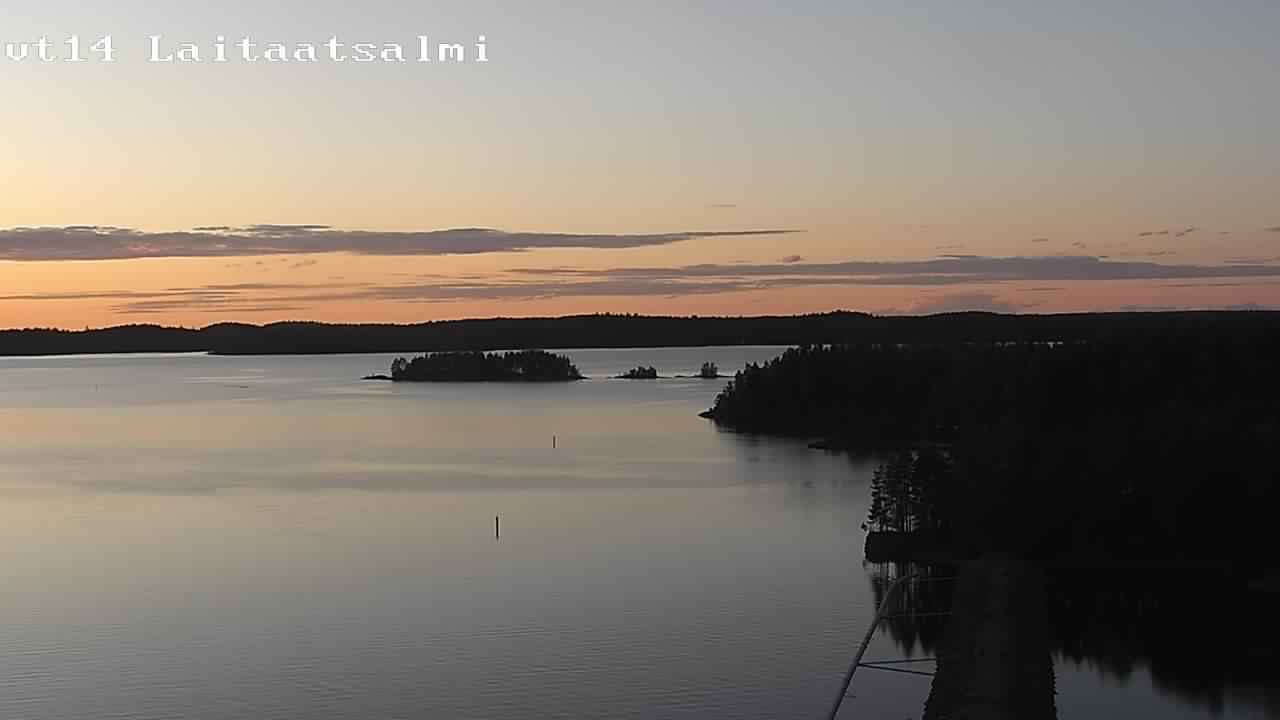 Weather Camera Image Road 14 Savonlinna, Laitaatsalmi, Savonlinna, Etelä-Savo