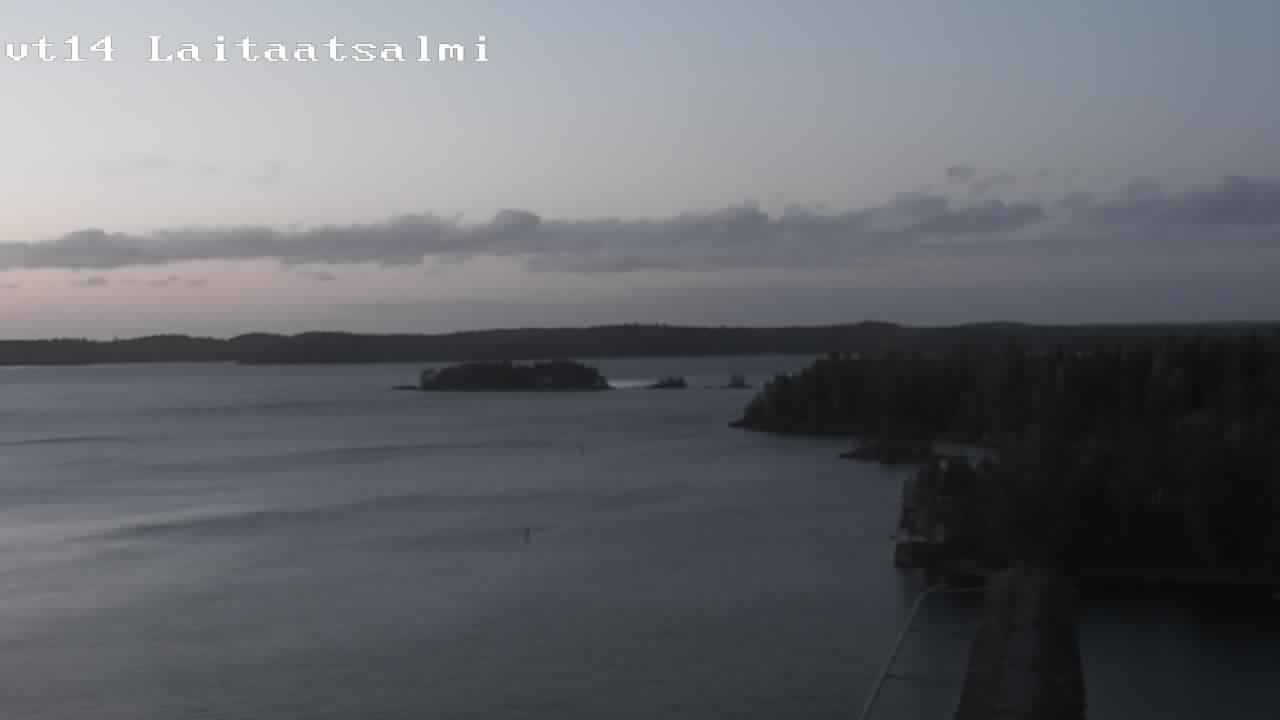 Weather Camera Image Road 14 Savonlinna, Laitaatsalmi, Savonlinna, Etelä-Savo