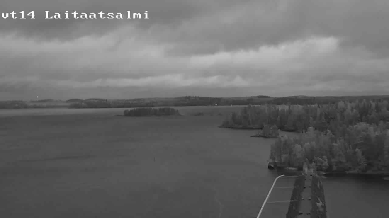 Weather Camera Image Road 14 Savonlinna, Laitaatsalmi, Savonlinna, Etelä-Savo