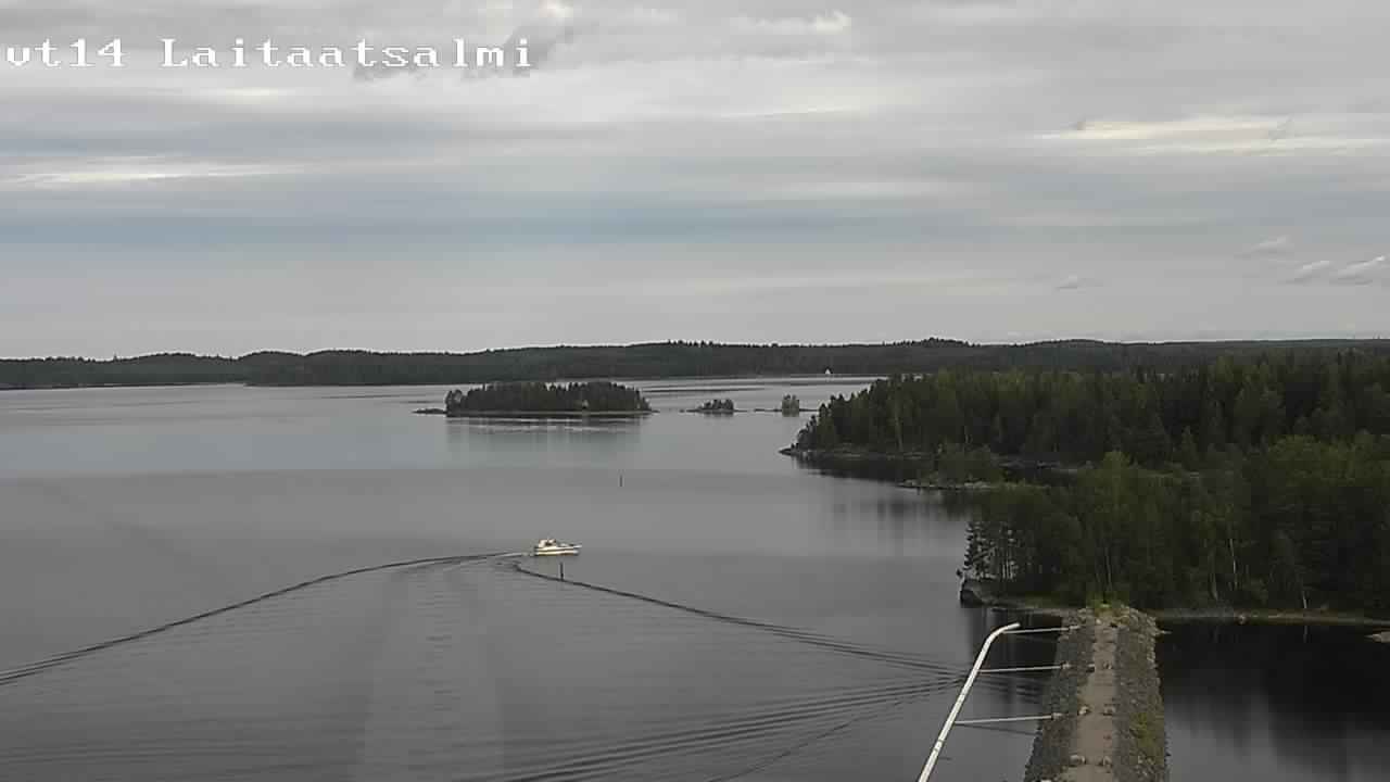 Weather Camera Image Väg 14 Nyslott, Laitaatsalmi, Savonlinna, Etelä-Savo
