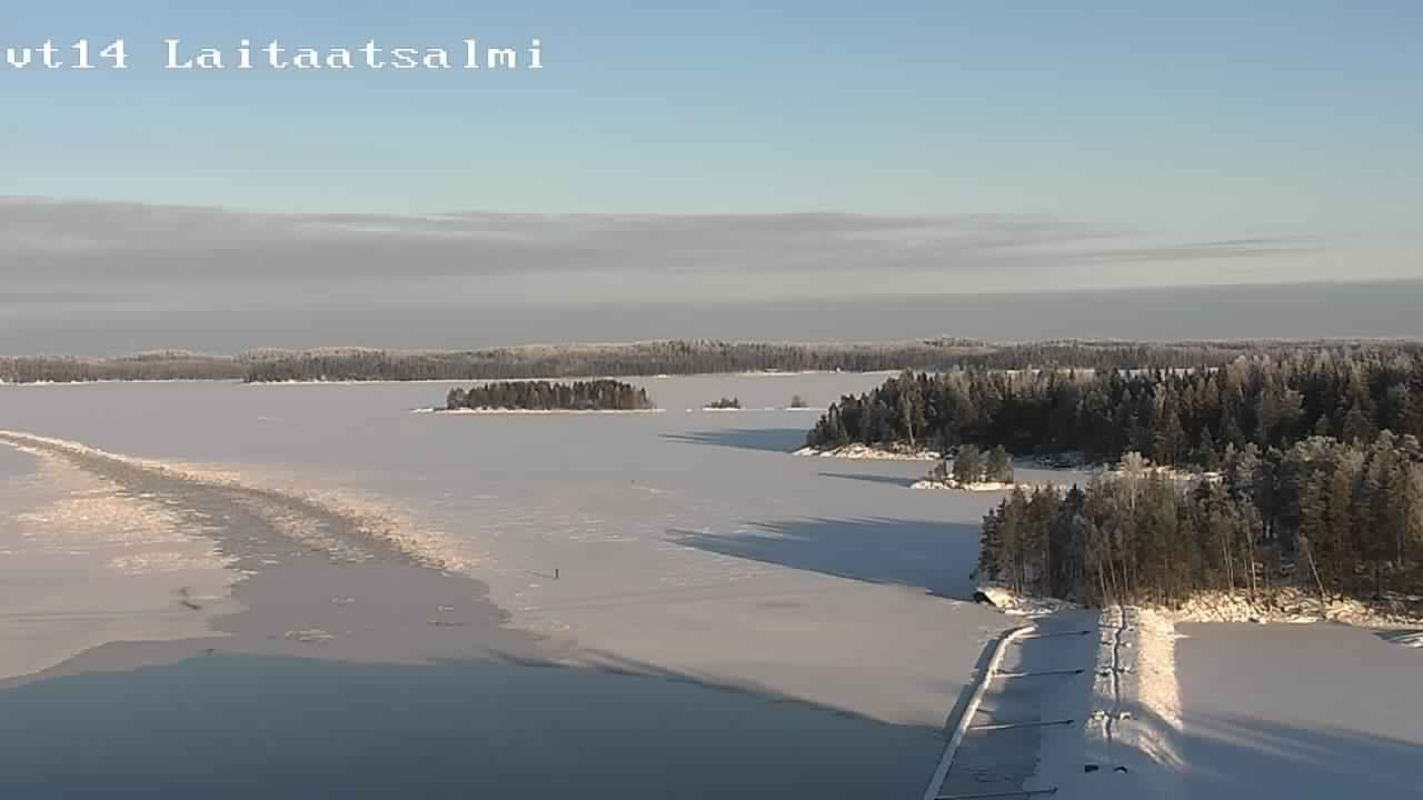 Weather Camera Image Road 14 Savonlinna, Laitaatsalmi, Savonlinna, Etelä-Savo