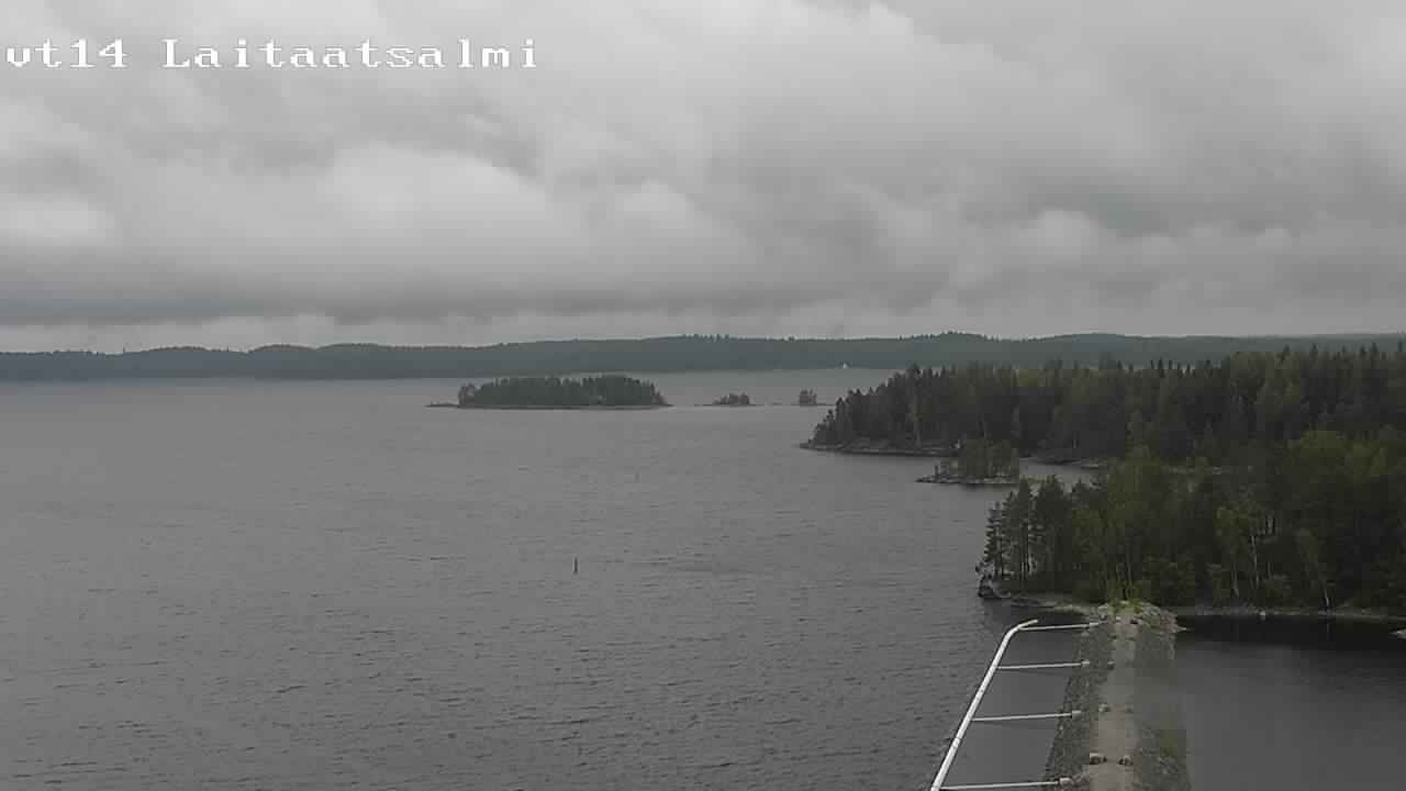 Weather Camera Image Road 14 Savonlinna, Laitaatsalmi, Savonlinna, Etelä-Savo