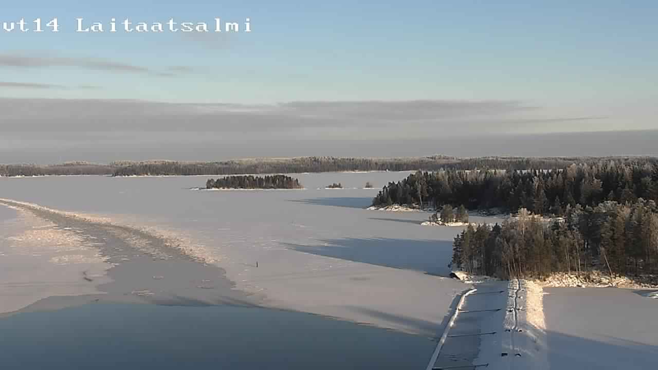 Weather Camera Image Road 14 Savonlinna, Laitaatsalmi, Savonlinna, Etelä-Savo