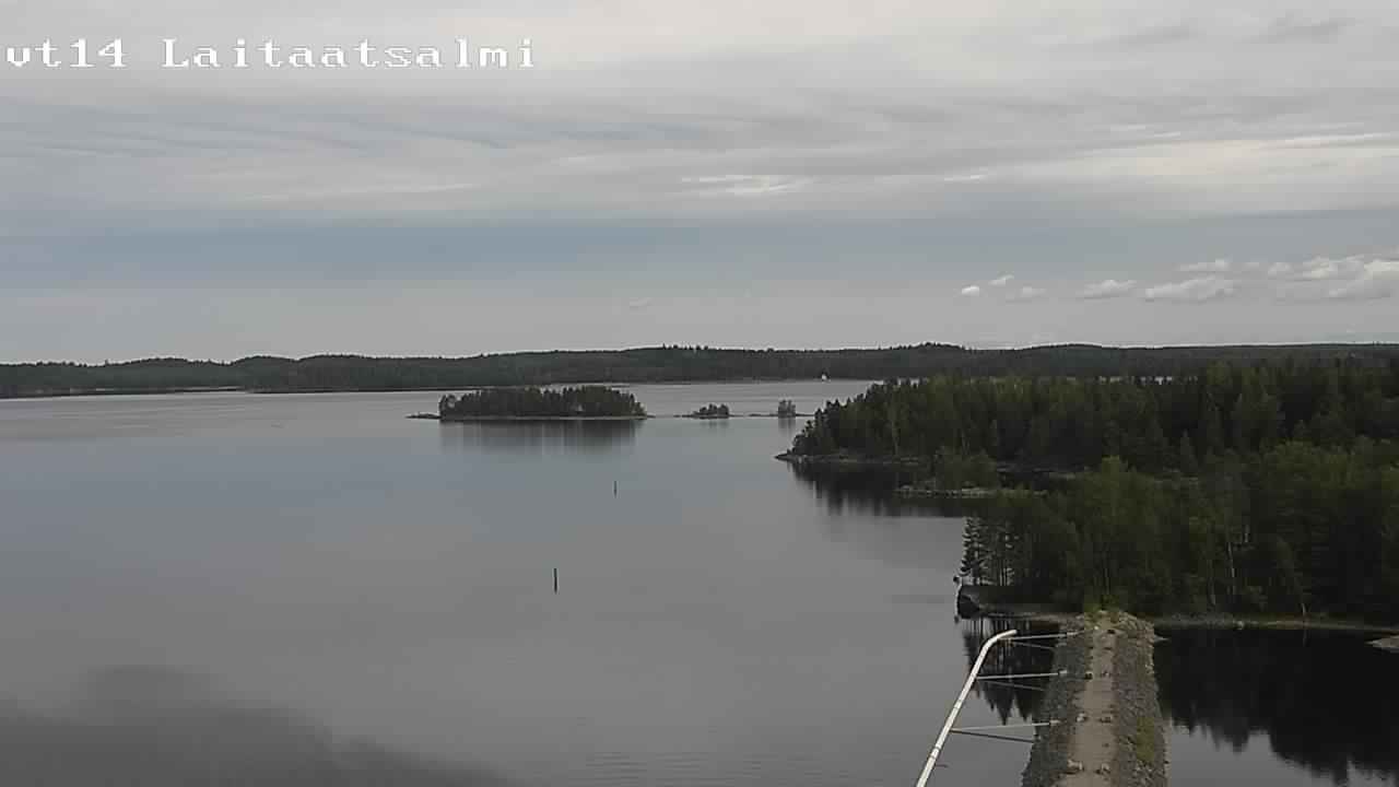 Weather Camera Image Road 14 Savonlinna, Laitaatsalmi, Savonlinna, Etelä-Savo