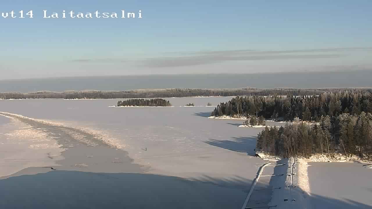 Weather Camera Image Road 14 Savonlinna, Laitaatsalmi, Savonlinna, Etelä-Savo