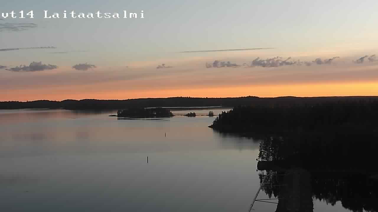 Weather Camera Image Road 14 Savonlinna, Laitaatsalmi, Savonlinna, Etelä-Savo