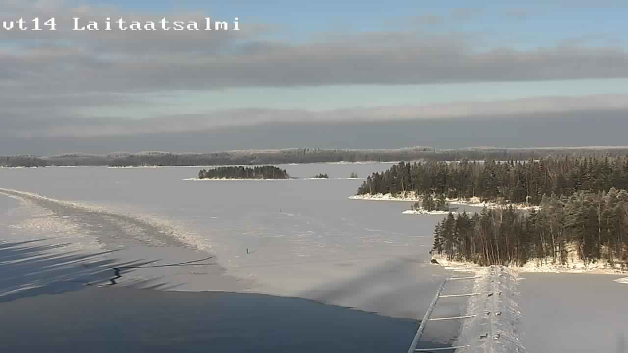 Weather Camera Image Road 14 Savonlinna, Laitaatsalmi, Savonlinna, Etelä-Savo