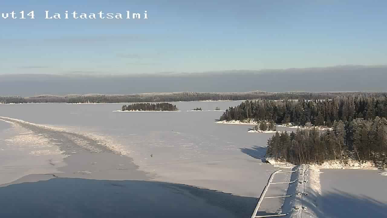 Weather Camera Image Road 14 Savonlinna, Laitaatsalmi, Savonlinna, Etelä-Savo