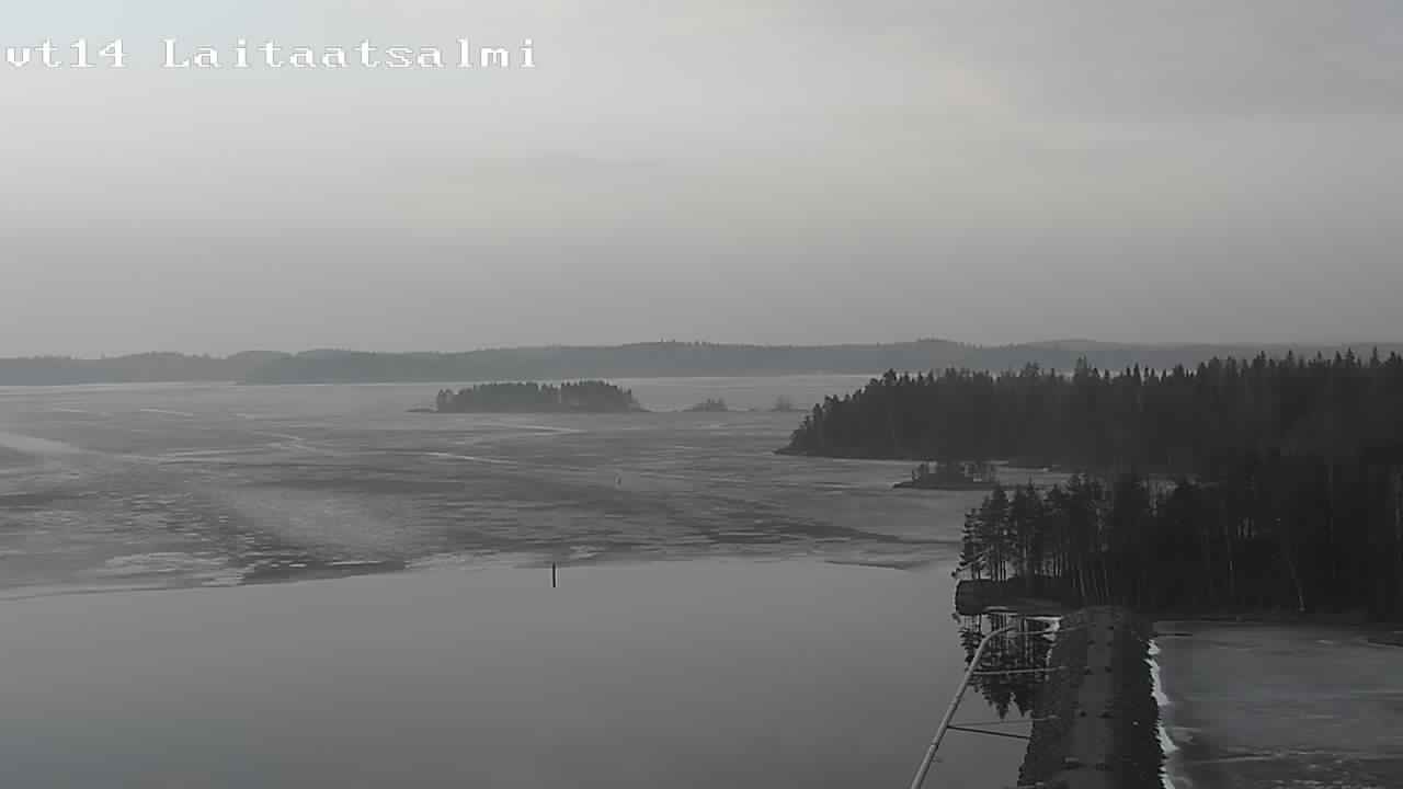 Weather Camera Image Road 14 Savonlinna, Laitaatsalmi, Savonlinna, Etelä-Savo