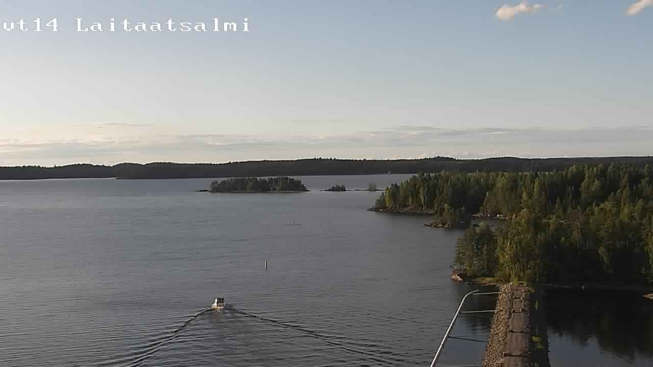 Weather Camera Image Road 14 Savonlinna, Laitaatsalmi, Savonlinna, Etelä-Savo