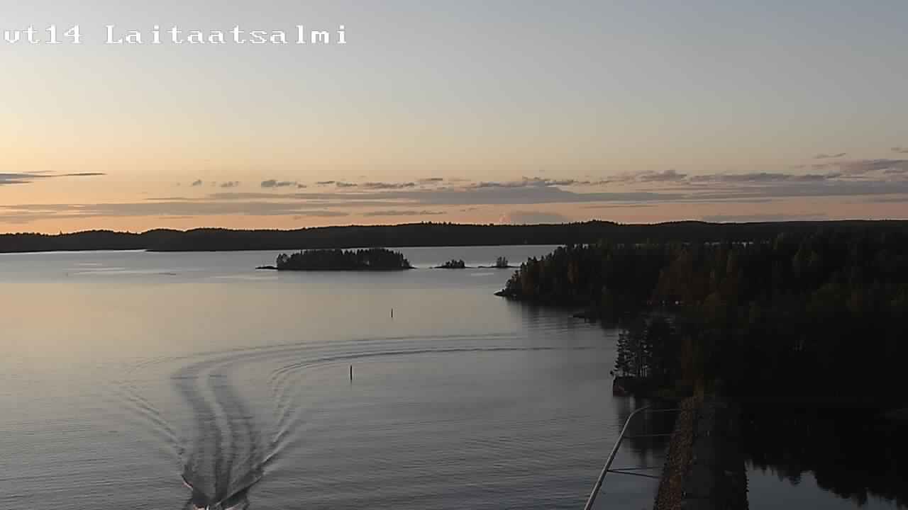 Weather Camera Image Road 14 Savonlinna, Laitaatsalmi, Savonlinna, Etelä-Savo