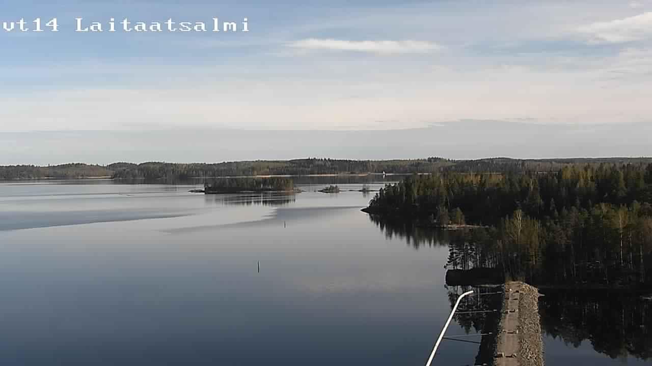 Weather Camera Image Road 14 Savonlinna, Laitaatsalmi, Savonlinna, Etelä-Savo