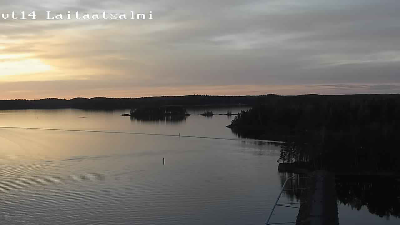 Weather Camera Image Väg 14 Nyslott, Laitaatsalmi, Savonlinna, Etelä-Savo