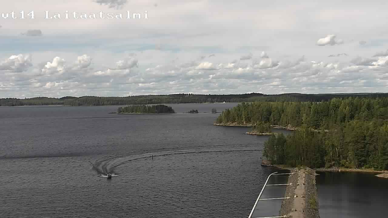 Weather Camera Image Road 14 Savonlinna, Laitaatsalmi, Savonlinna, Etelä-Savo