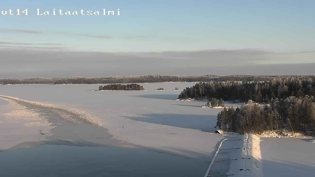 Weather Camera Image Road 14 Savonlinna, Laitaatsalmi, Savonlinna, Etelä-Savo