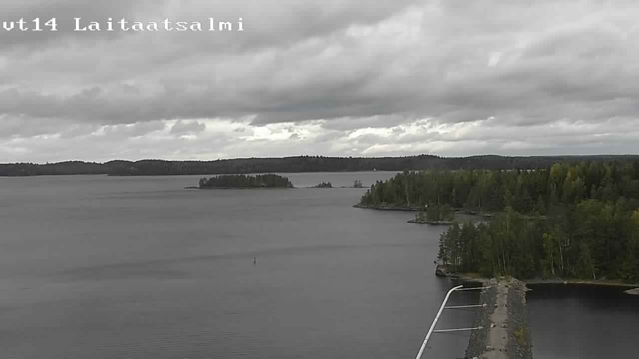 Weather Camera Image Road 14 Savonlinna, Laitaatsalmi, Savonlinna, Etelä-Savo
