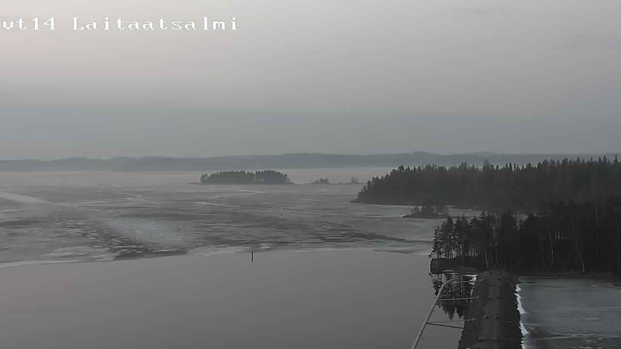 Weather Camera Image Road 14 Savonlinna, Laitaatsalmi, Savonlinna, Etelä-Savo