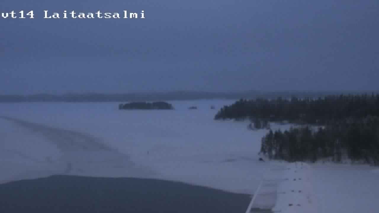 Weather Camera Image Väg 14 Nyslott, Laitaatsalmi, Savonlinna, Etelä-Savo