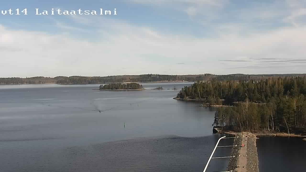 Weather Camera Image Väg 14 Nyslott, Laitaatsalmi, Savonlinna, Etelä-Savo