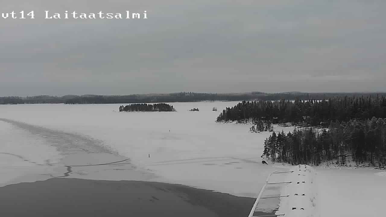 Weather Camera Image Väg 14 Nyslott, Laitaatsalmi, Savonlinna, Etelä-Savo