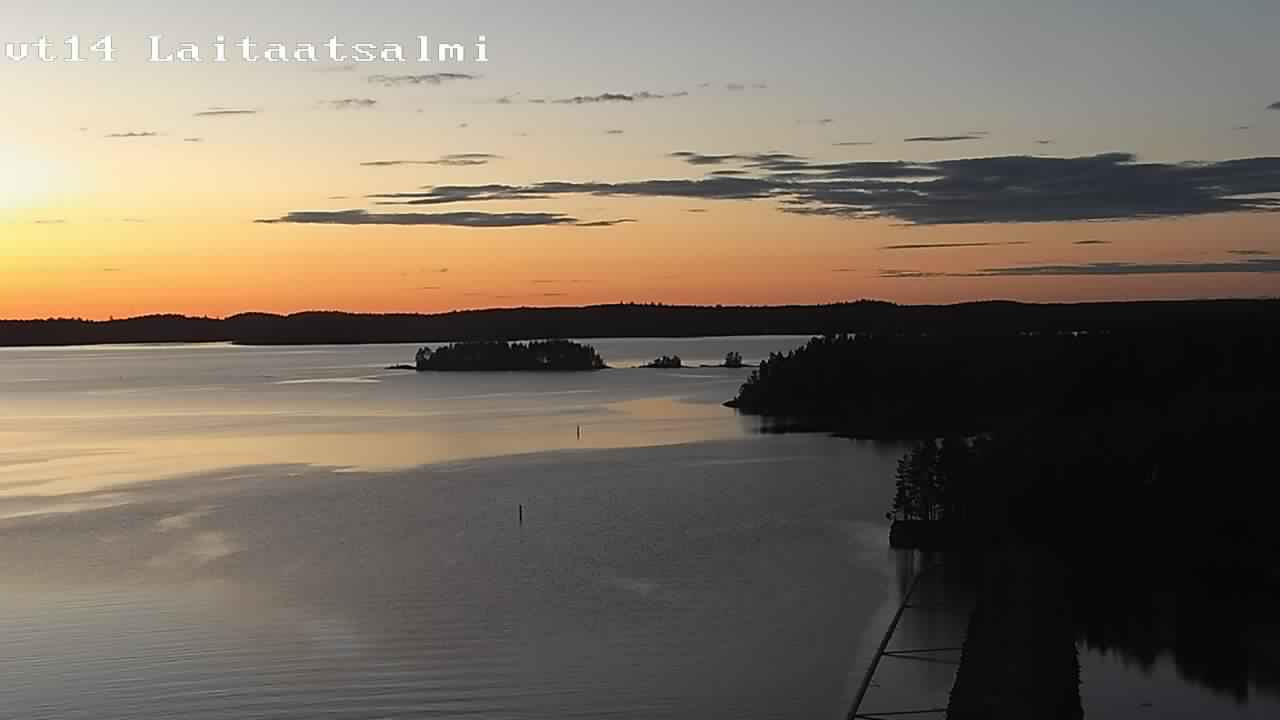 Weather Camera Image Road 14 Savonlinna, Laitaatsalmi, Savonlinna, Etelä-Savo