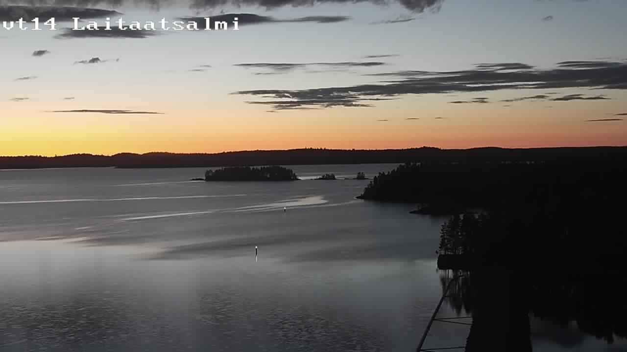 Weather Camera Image Road 14 Savonlinna, Laitaatsalmi, Savonlinna, Etelä-Savo