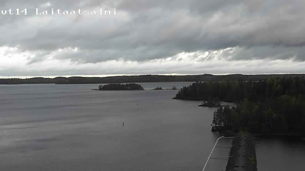 Weather Camera Image Road 14 Savonlinna, Laitaatsalmi, Savonlinna, Etelä-Savo