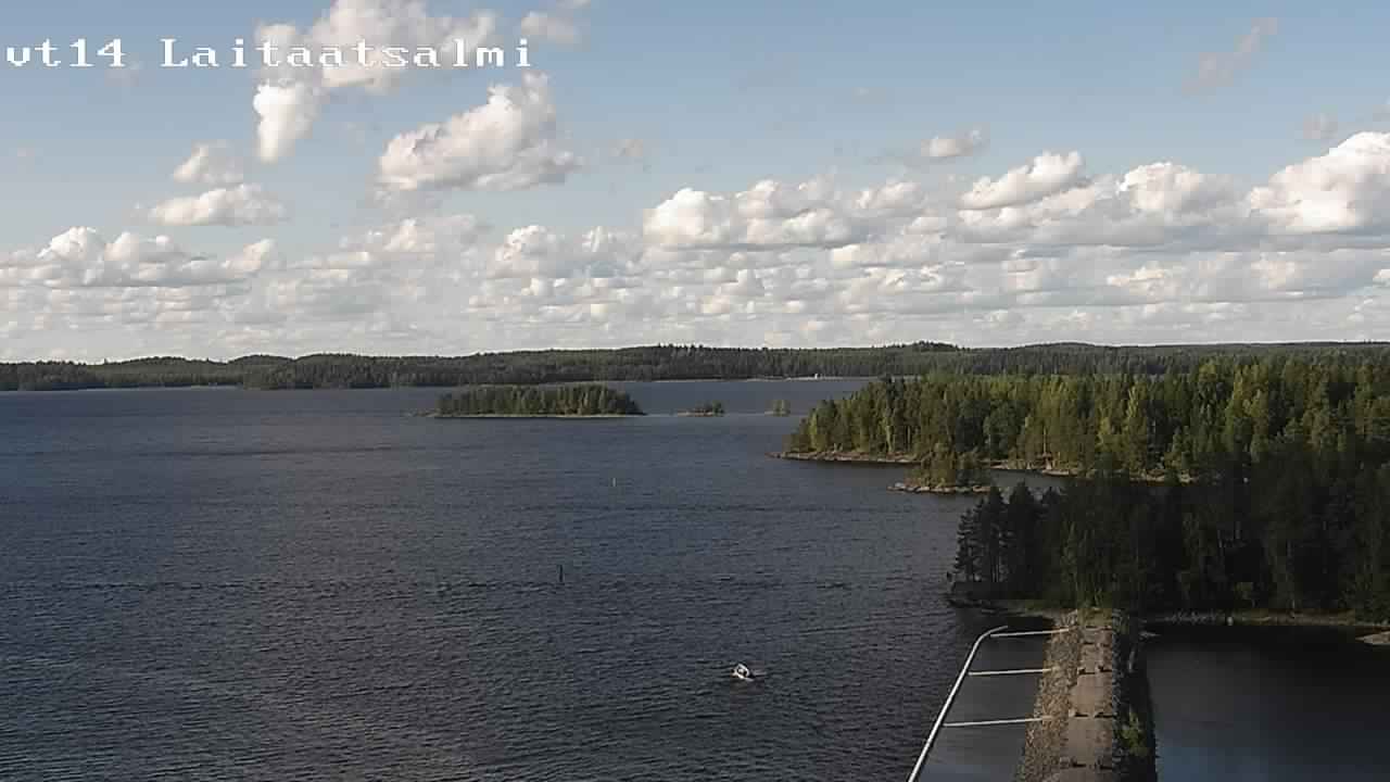 Weather Camera Image Road 14 Savonlinna, Laitaatsalmi, Savonlinna, Etelä-Savo