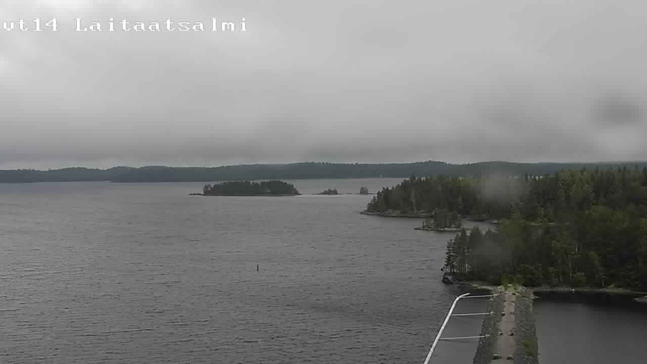 Weather Camera Image Road 14 Savonlinna, Laitaatsalmi, Savonlinna, Etelä-Savo