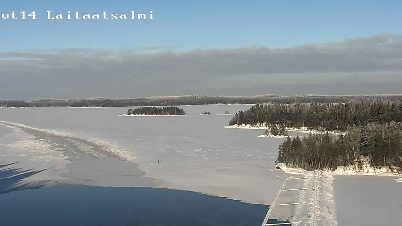 Weather Camera Image Road 14 Savonlinna, Laitaatsalmi, Savonlinna, Etelä-Savo