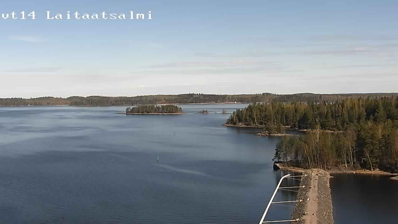 Weather Camera Image Road 14 Savonlinna, Laitaatsalmi, Savonlinna, Etelä-Savo