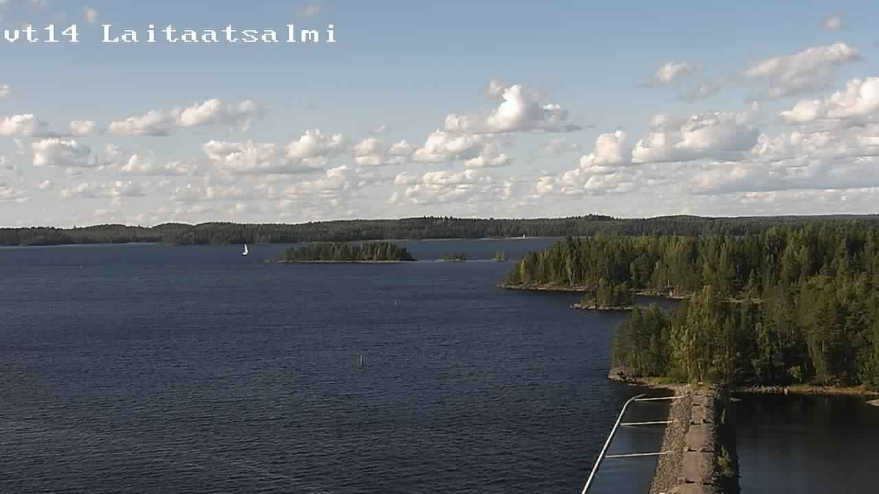 Weather Camera Image Road 14 Savonlinna, Laitaatsalmi, Savonlinna, Etelä-Savo