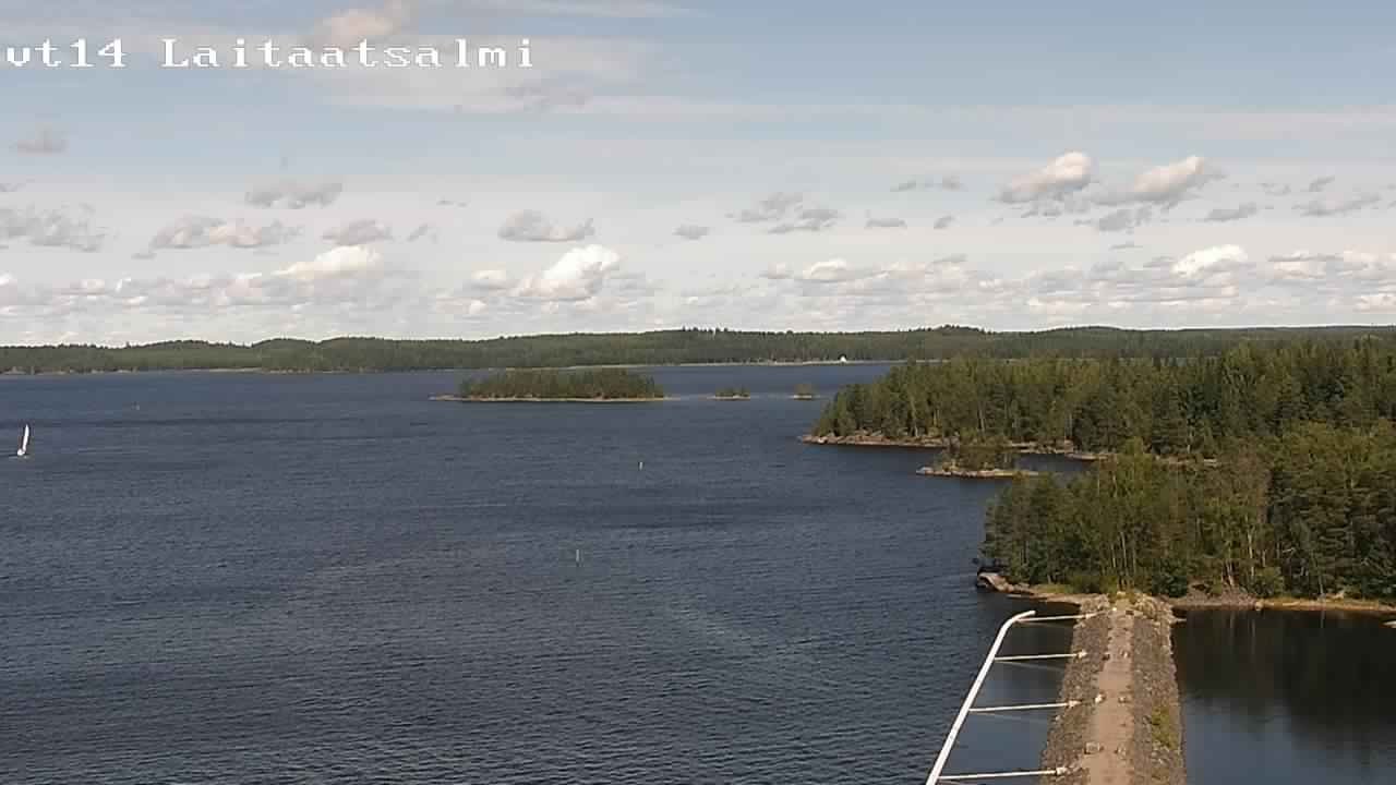 Weather Camera Image Road 14 Savonlinna, Laitaatsalmi, Savonlinna, Etelä-Savo