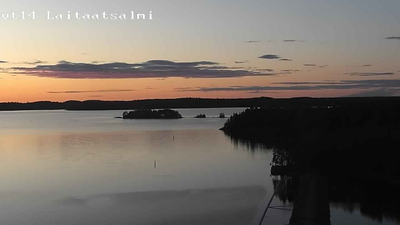 Weather Camera Image Road 14 Savonlinna, Laitaatsalmi, Savonlinna, Etelä-Savo