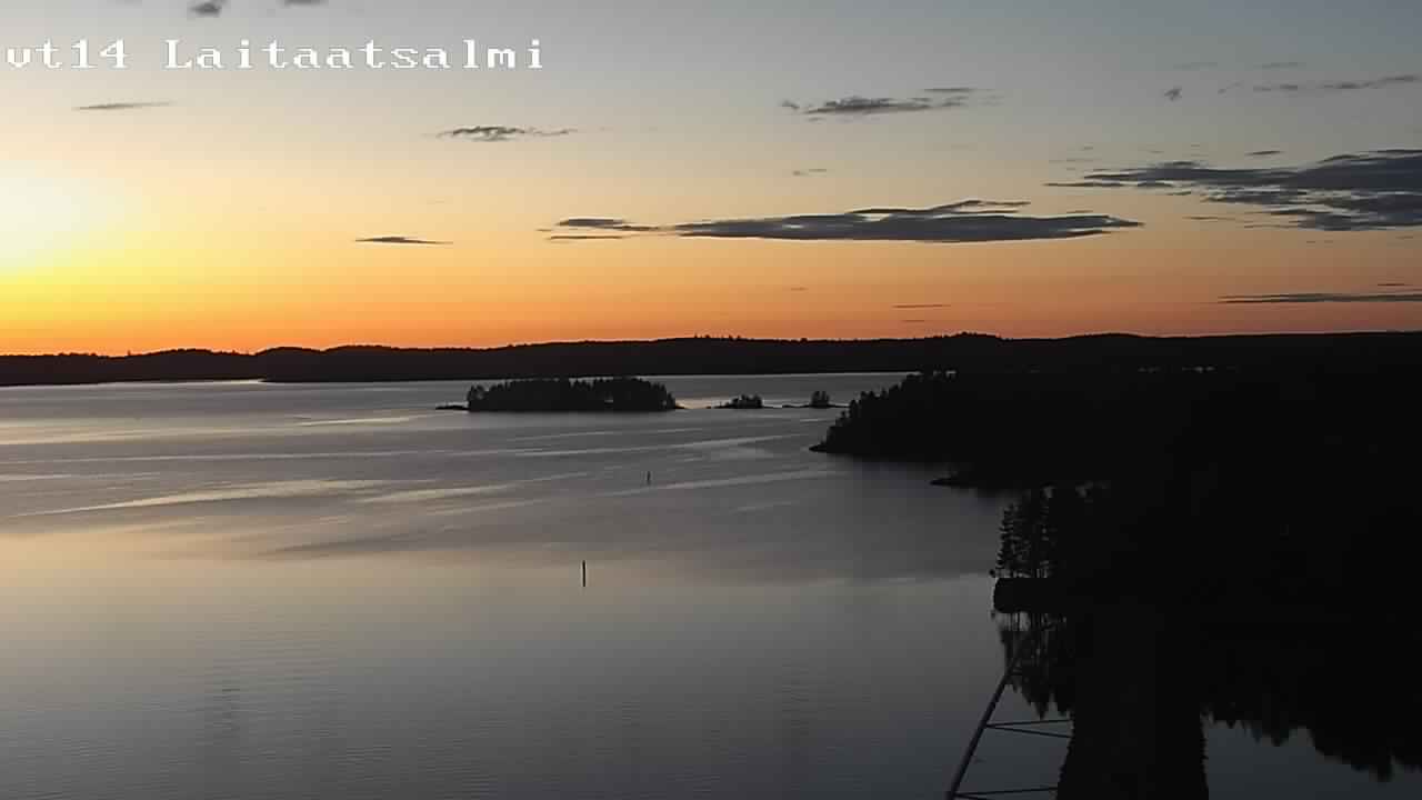 Weather Camera Image Road 14 Savonlinna, Laitaatsalmi, Savonlinna, Etelä-Savo