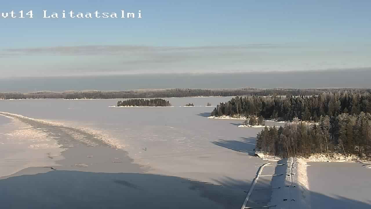 Weather Camera Image Road 14 Savonlinna, Laitaatsalmi, Savonlinna, Etelä-Savo