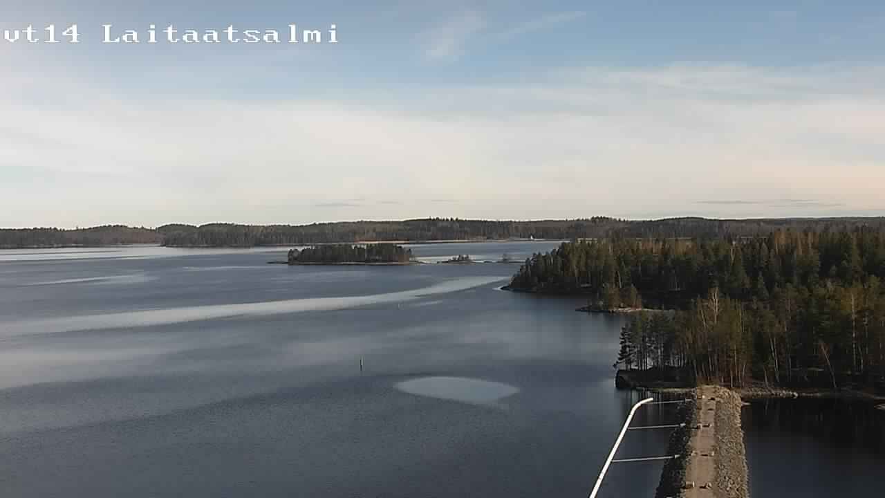 Weather Camera Image Väg 14 Nyslott, Laitaatsalmi, Savonlinna, Etelä-Savo