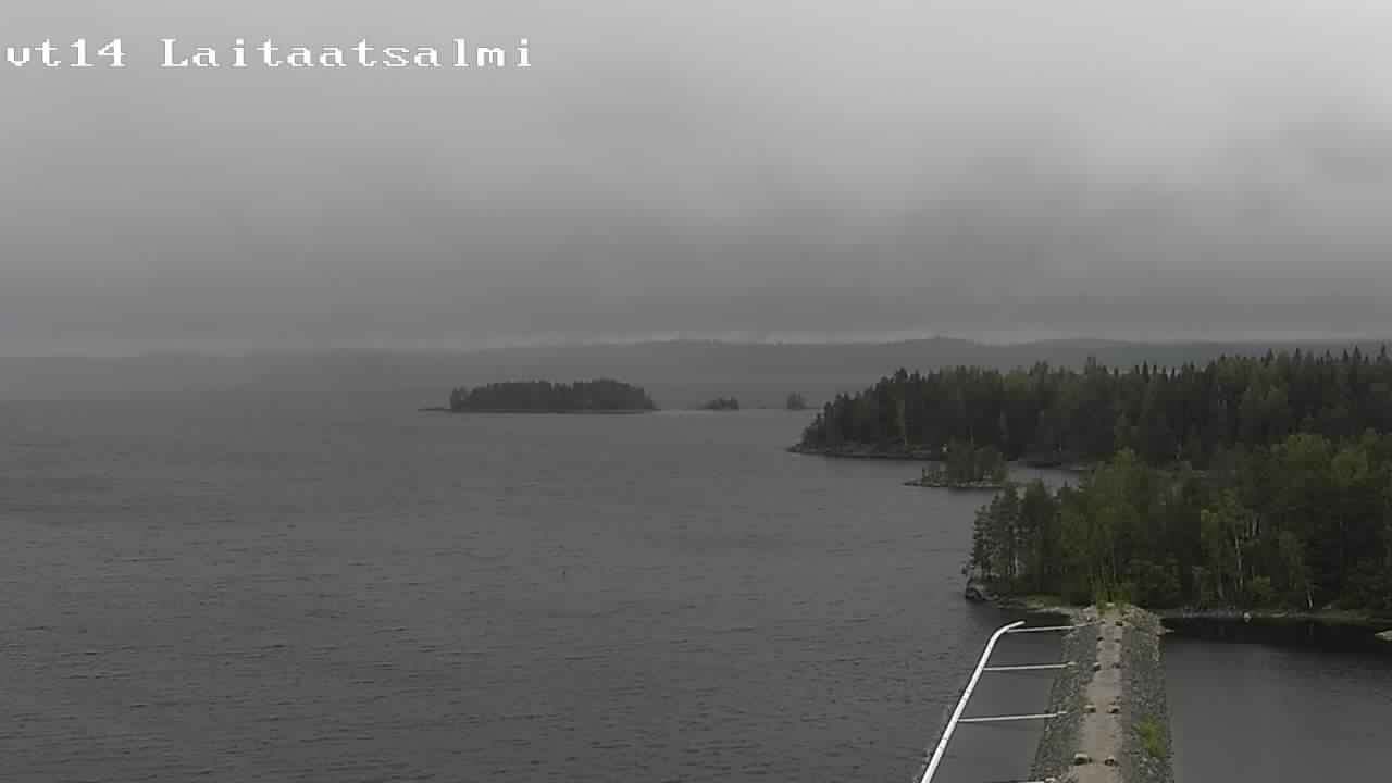 Weather Camera Image Road 14 Savonlinna, Laitaatsalmi, Savonlinna, Etelä-Savo